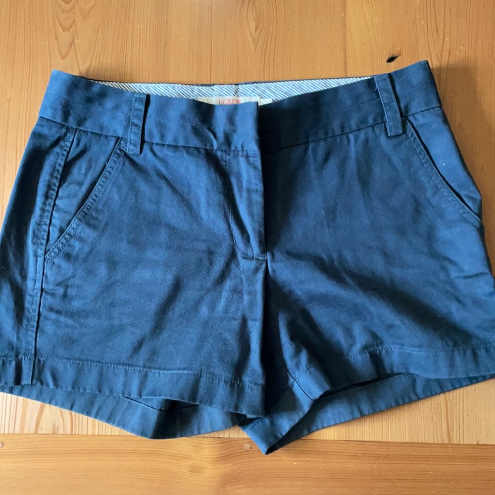 J. Crew navy chino shorts